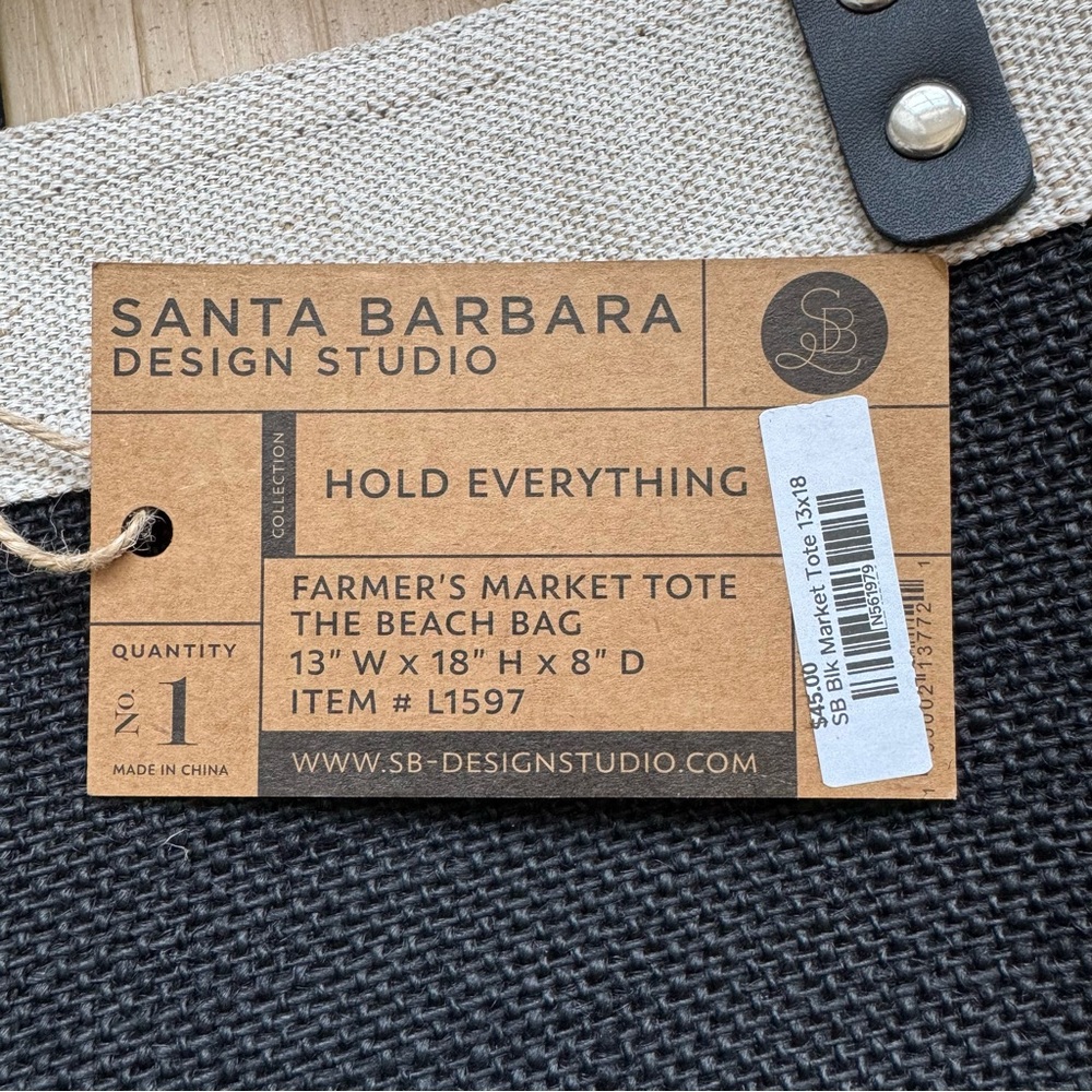 Santa Barbara Design Studio Market Tote Beach Bag - Picture 4 of 5
